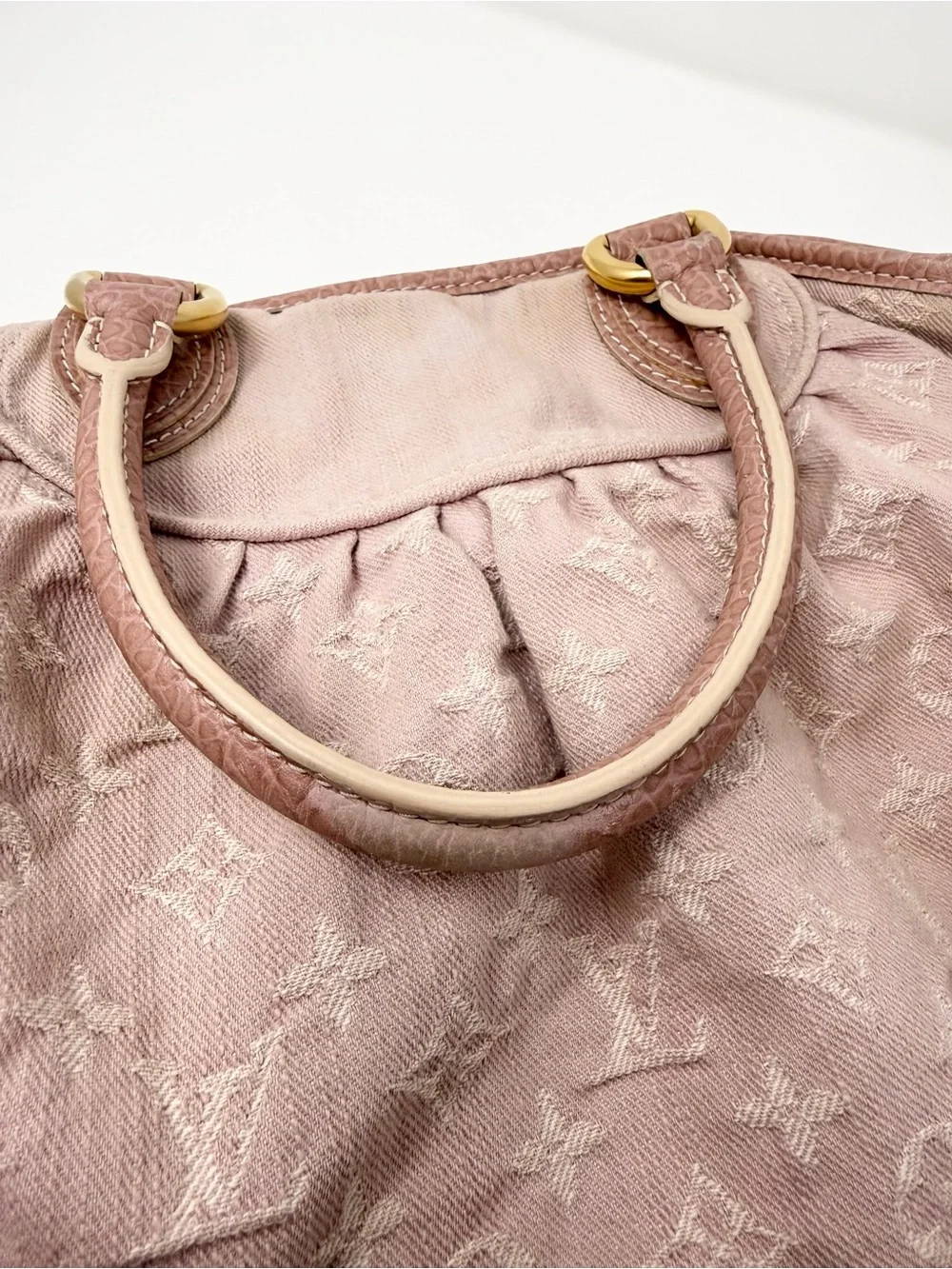 Louis Vuitton Monogram Denim Neo Cabby MM Pink M95836 Limited Edition